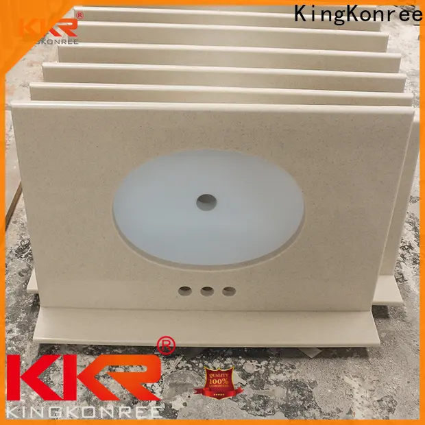 KingKonree soid vanity countertop with sink factory for bathroom 1