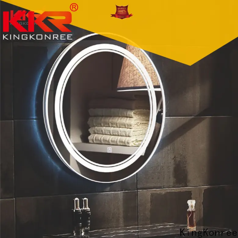 KingKonree unique bathroom mirrors customized design for toilet 1