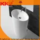 artificial freestanding bathroom basin customized for hotel 1