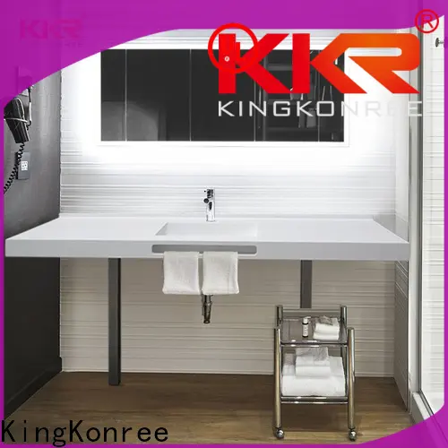 KingKonree custom quartz vanity tops manufacturer for motel 1