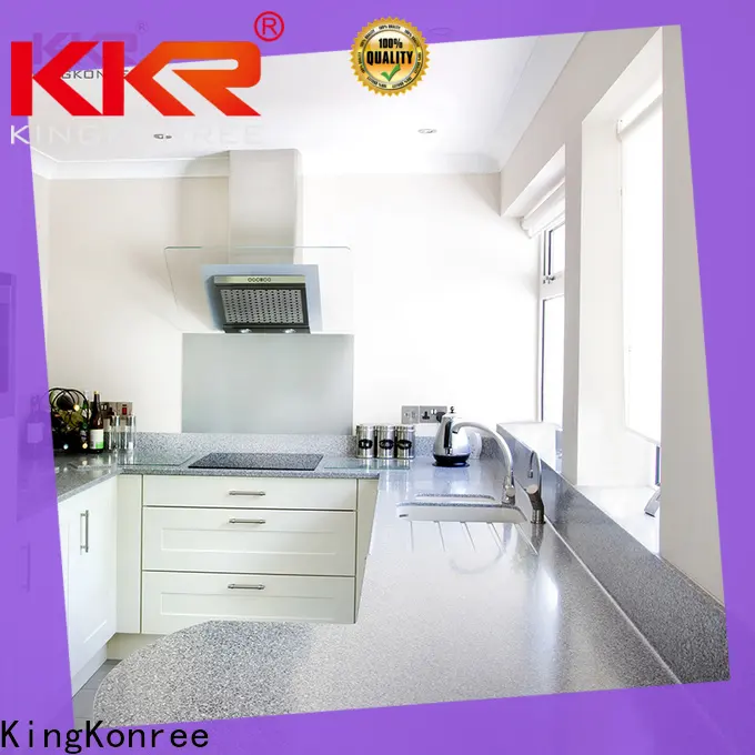 KingKonree solid oak bathroom worktop supplier for hotel 1