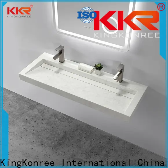 KingKonree 1400mm round wall hung basin manufacturer for bathroom 1