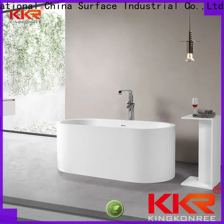 overflow artificial stone bathtub supplier for family decoration 1