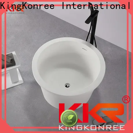 KingKonree artificial stone bathtub custom for bathroom 1