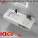 brown wall mount lavatory sink customized for bathroom 1