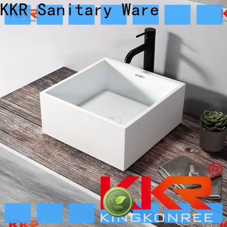 KingKonree elegant square above counter basin design for restaurant 1