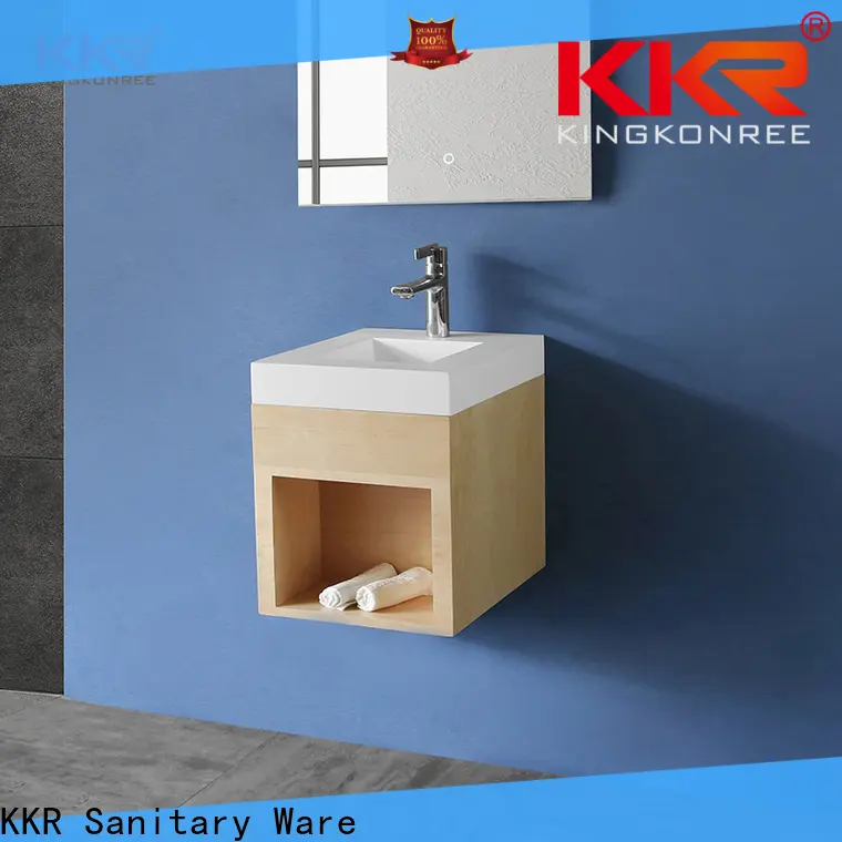 KingKonree vanity cabinet with sink latest design for motel 1