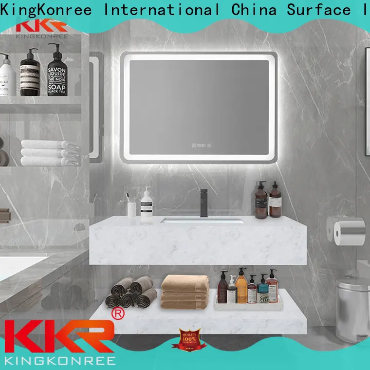marble wall hung basin 600mm sink for hotel 1