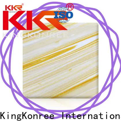 KingKonree translucent solid surface material OEM for motel 1