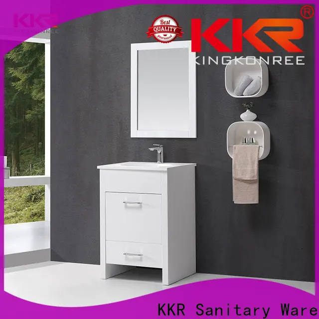 KingKonree hot-sale toilet basin cabinet latest design for home 1