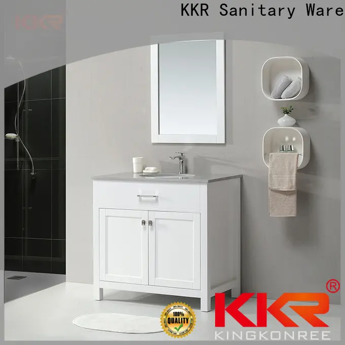 KingKonree elegant restroom sink cabinet customized for hotel 1