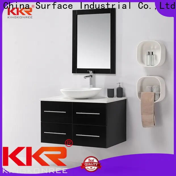 KingKonree stable bathroom vanity with matching cabinet latest design for motel 1