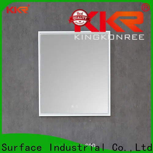 KingKonree led portable mirror customized design for bathroom 1
