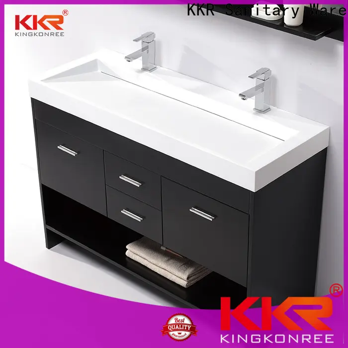 KingKonree mocha basin cabinet sinks for hotel 1