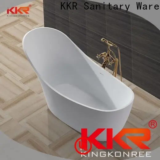 KingKonree high-quality solid surface freestanding bathtub manufacturer for family decoration 1