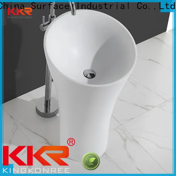 standard free standing wash basin supplier for motel 1