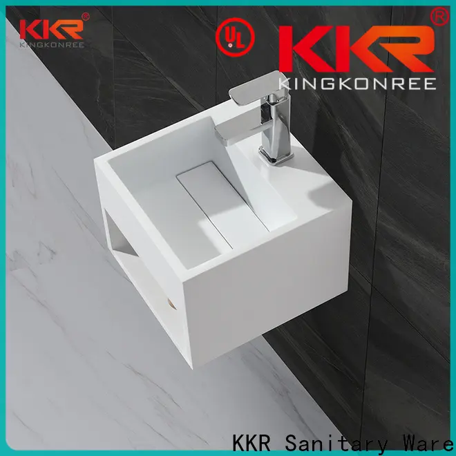KingKonree wall hung basin black manufacturer for home 1