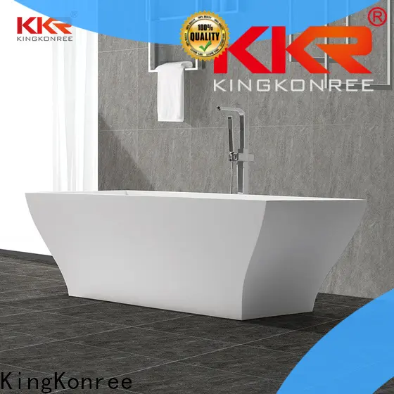 durable resin stone bathtub at discount for hotel 1