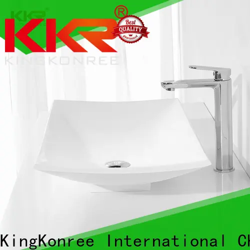 KingKonree above counter bathroom sink vanity design for hotel 1