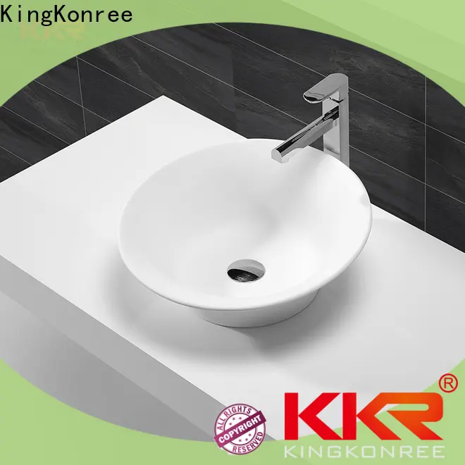 KingKonree durable rectangle above counter basin customized for restaurant 1