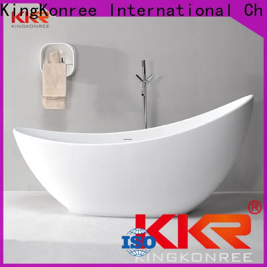 KingKonree standard solid surface freestanding bathtub free design for bathroom 1