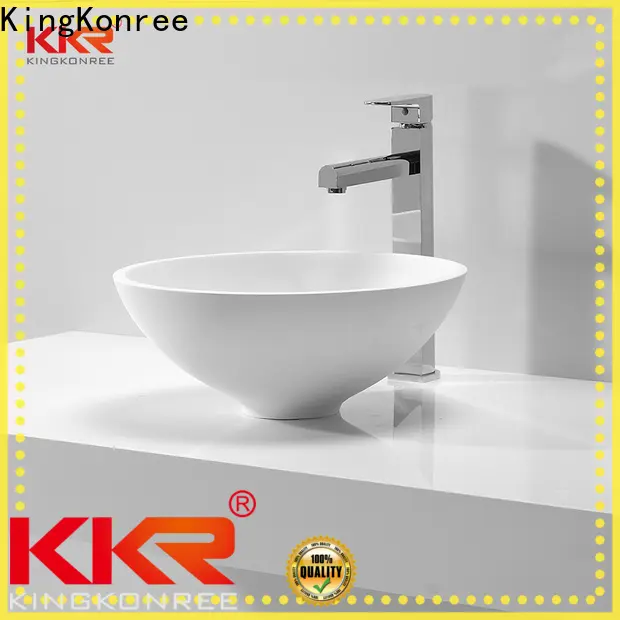 KingKonree round above counter basin cheap sample for hotel 1