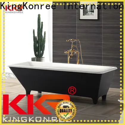 KingKonree reliable stone resin freestanding bath custom for bathroom 1