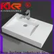 KingKonree thin edge round wall hung basin manufacturer for bathroom 1