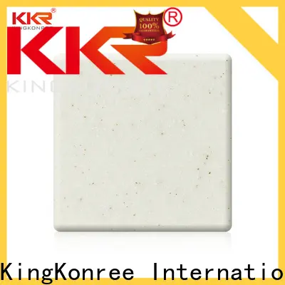 KingKonree artificial acrylic kitchen top customized for hotel 1