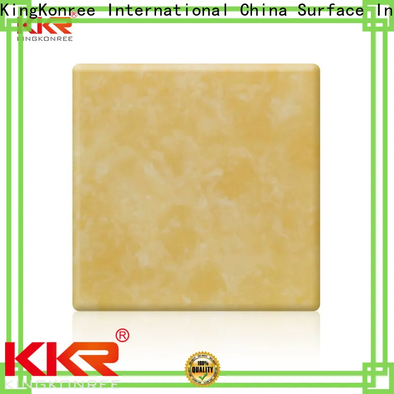 KingKonree artificial white solid surface countertops supplier for motel 1