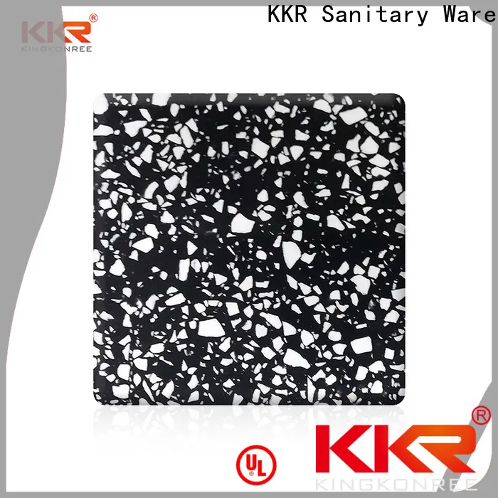 KingKonree sparkle solid surface cost per square foot customized for hotel 1
