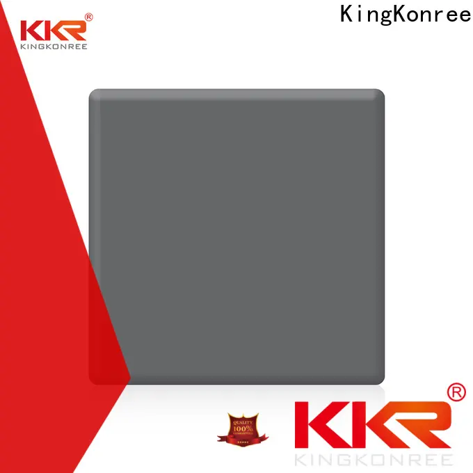 KingKonree yellow acrylic solid surface countertops prices manufacturer for hotel 1
