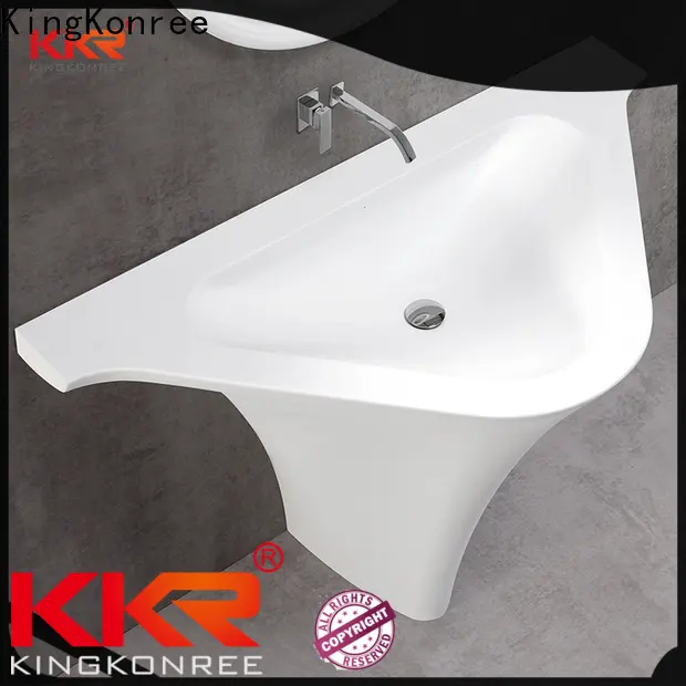 marble floor standing basin supplier for hotel 1