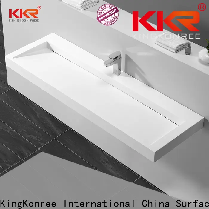 unique marble wall hung basin sink for hotel 1