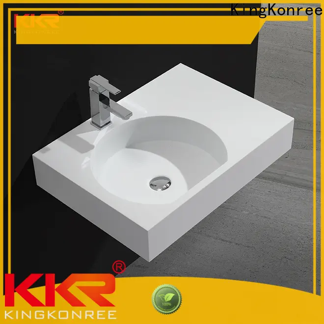 KingKonree wall hung wall mount for pedestal sink manufacturer for hotel 1
