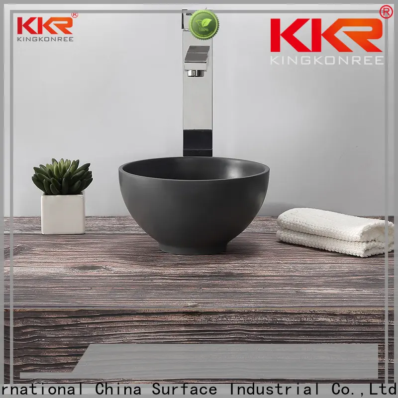 KingKonree black bathroom sinks above counter basins customized for restaurant1 1