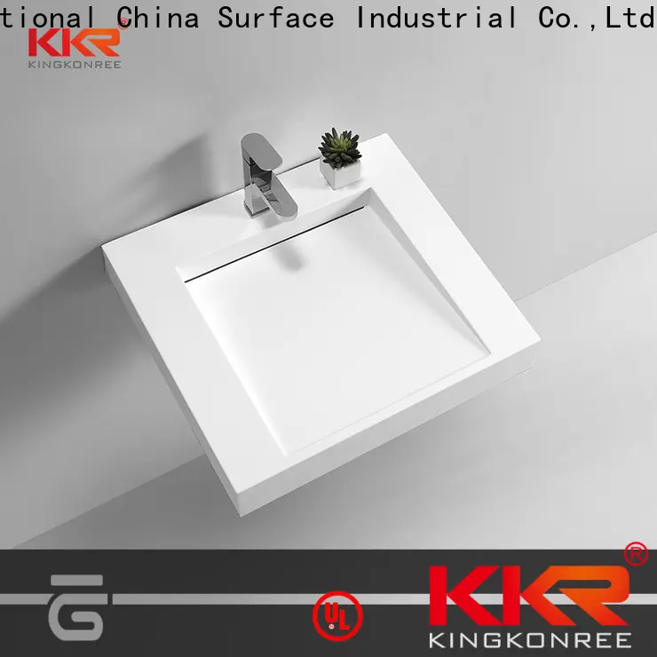 KingKonree wall mount lavatory sink customized for hotel 1