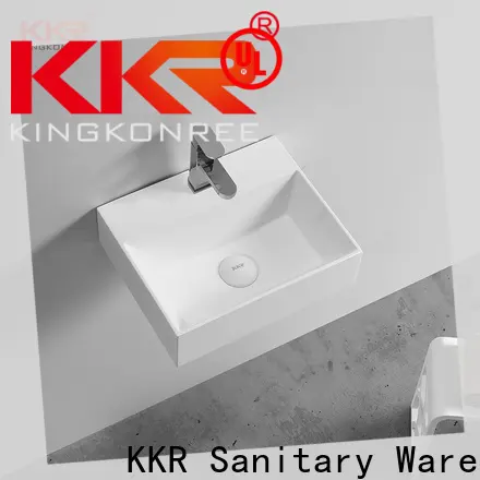 KingKonree mounted wall hung basin 450mm customized for hotel 1