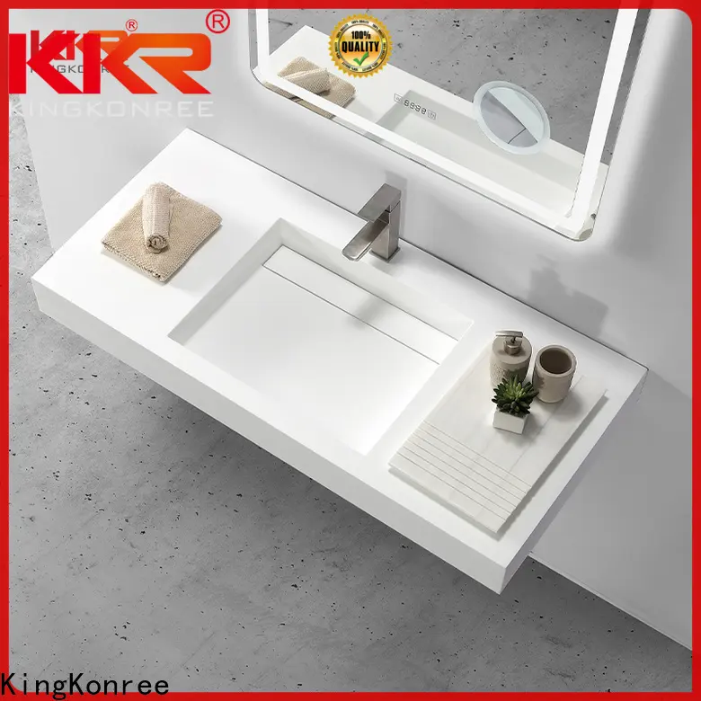 KingKonree copper wall mount sink design for bathroom 1
