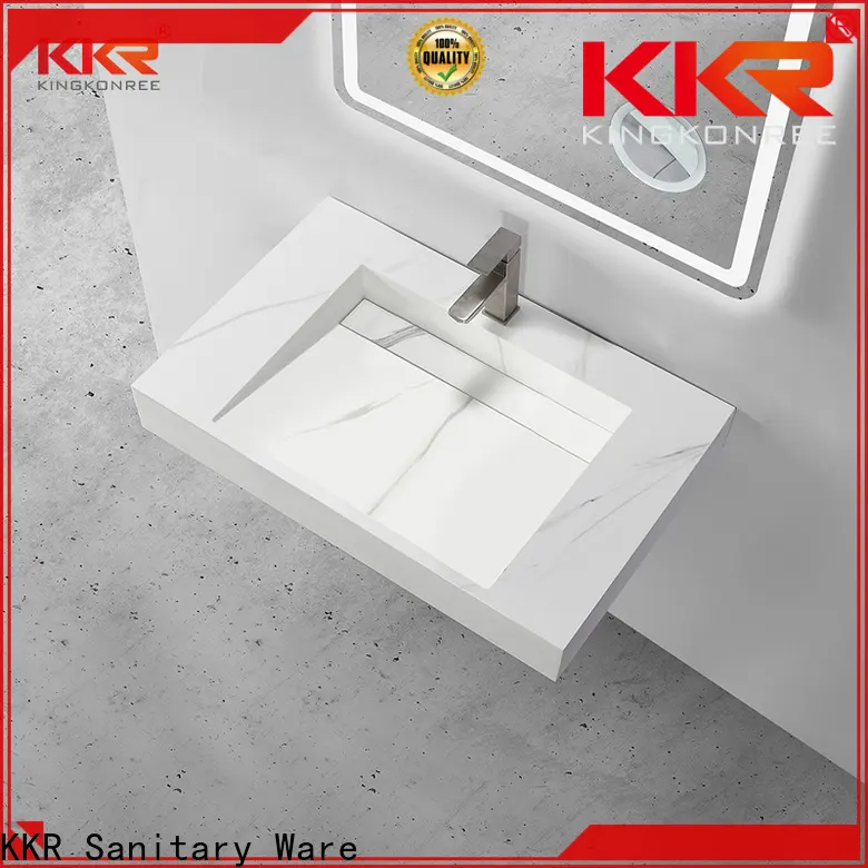 KingKonree wall mounted pedestal sink design for bathroom 1