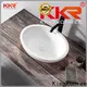 durable square above counter bathroom sink cheap sample for restaurant 1