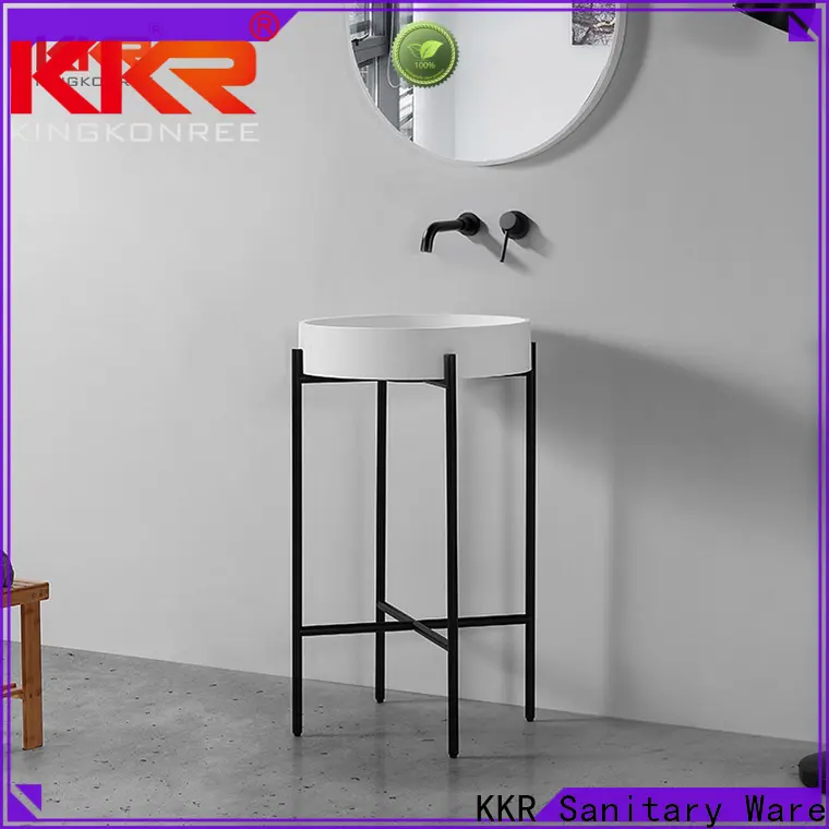 KingKonree elegant bathroom above counter basins customized for restaurant 1