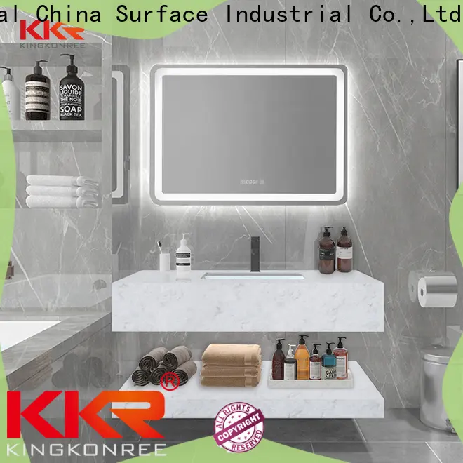 KingKonree furniture square wall hung basin manufacturer for bathroom 1