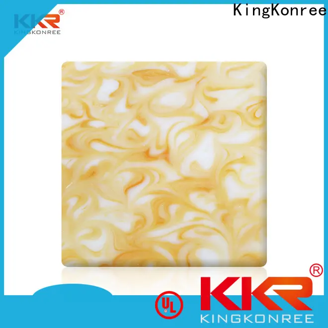 KingKonree durable translucent solid surface material top brand for bathroom 1
