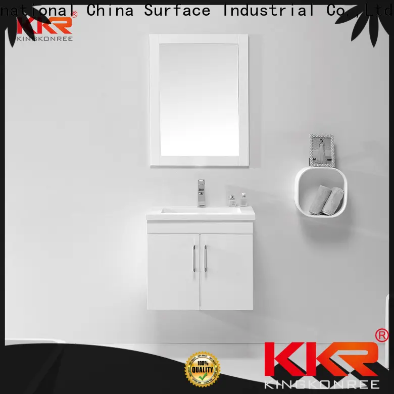 KingKonree elegant toilet vanity cabinet factory for motel 1