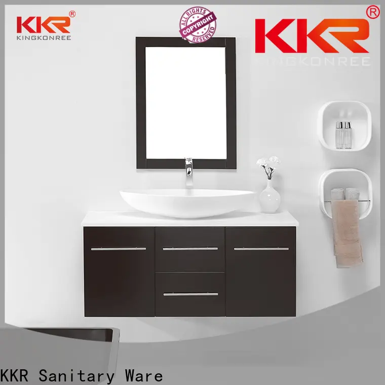 KingKonree kitchen vanity cabinet latest design for hotel 1