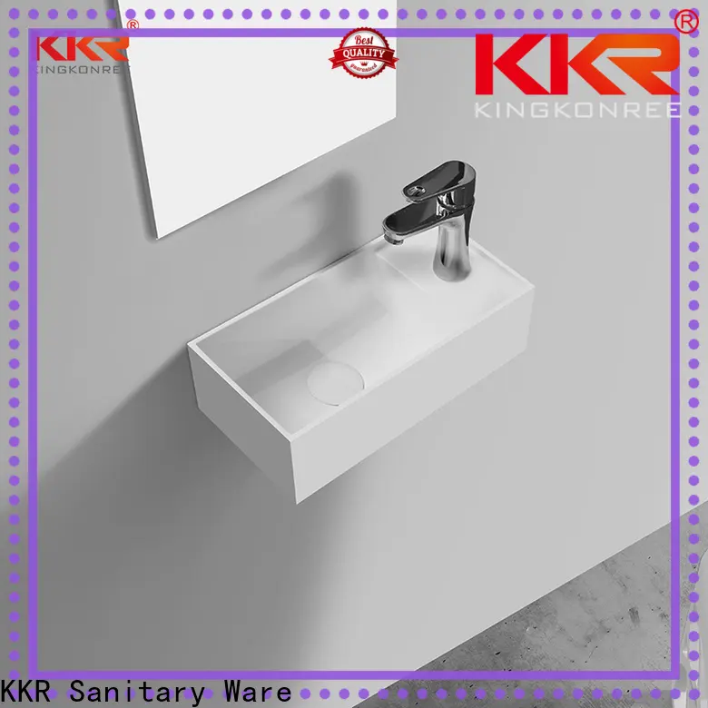 KingKonree black wall mounted basin supplier for toilet 1