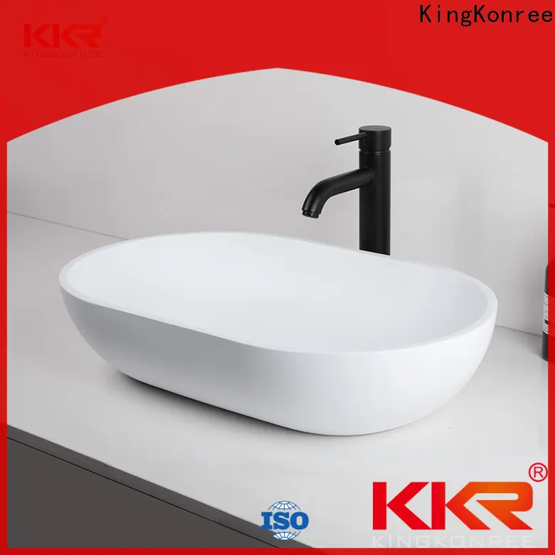 KingKonree white counter top basins supplier for restaurant 1