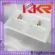 KingKonree concrete resin wall hung basin design for home 1