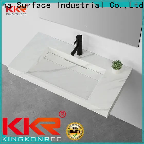 KingKonree 450mm wall hung basin manufacturer for toilet 1